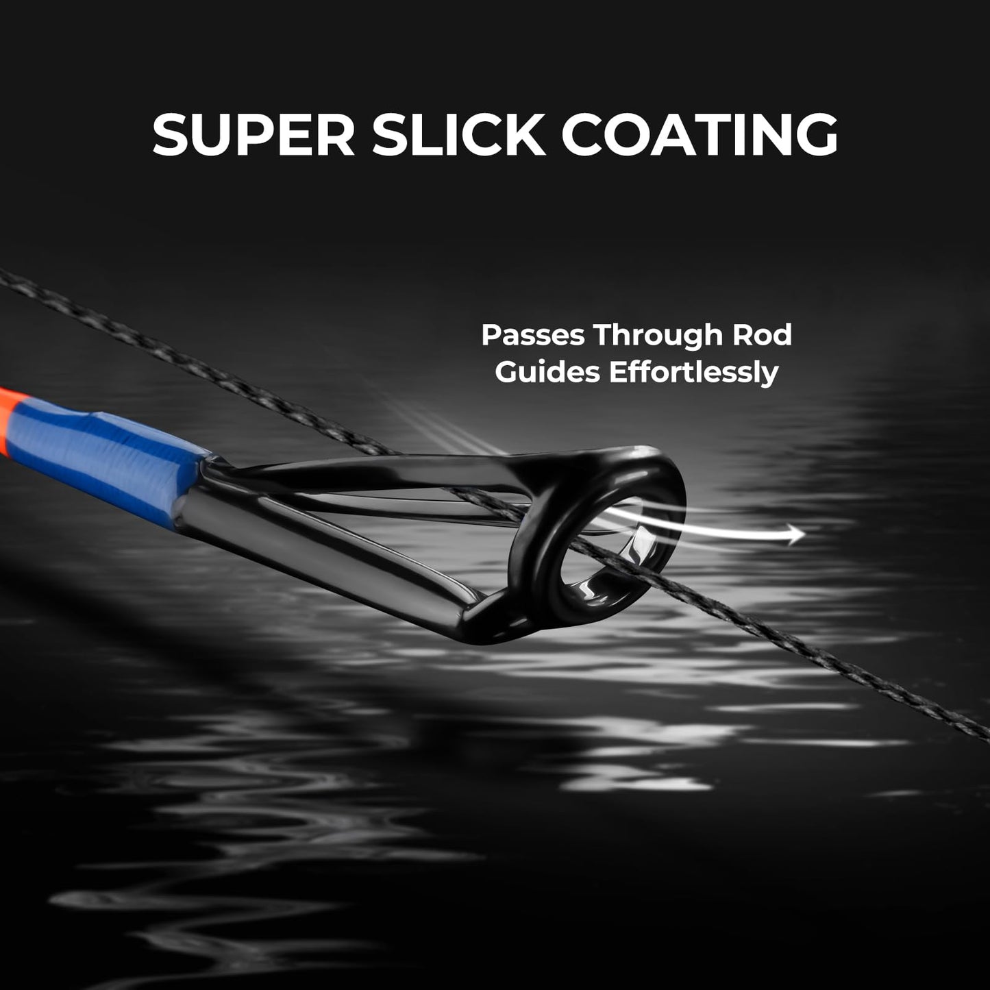KastKing Superpower Braided Fishing Line, Black, 6LB, 300+27 Yds