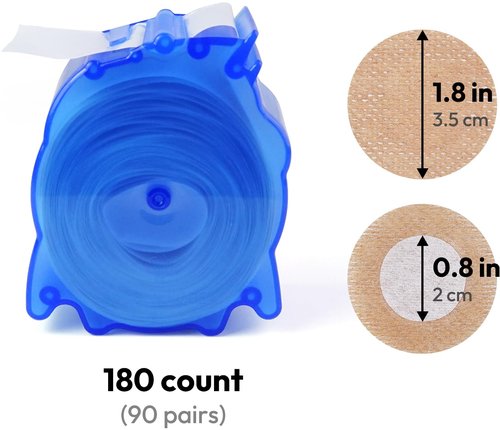 carrotez Nipple Covers for Runners - 180 pcs (90 pairs), Anti-Chafing Nipple Cover Stickers with a Dispenser, Nipple Tape, Nipple Patches for Men, Beige