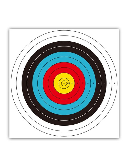 THREE ARCHERS Archery Targets Paper for Backyard Standard Target Face 40cm 10 Ring Bow and Arrow Target for Hunting & Shooting Archery Accessories for Target Practice (30pcs Archery Targets)