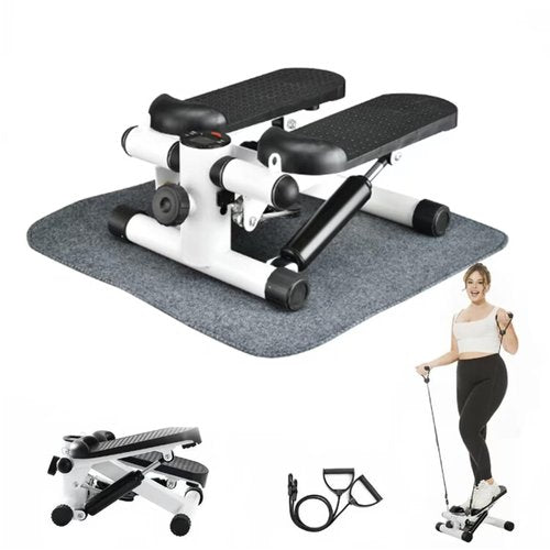 Space-Saving Exercise Stepper–Quiet, Smooth Workout with Adjustable Resistance & Cushioned Pedals