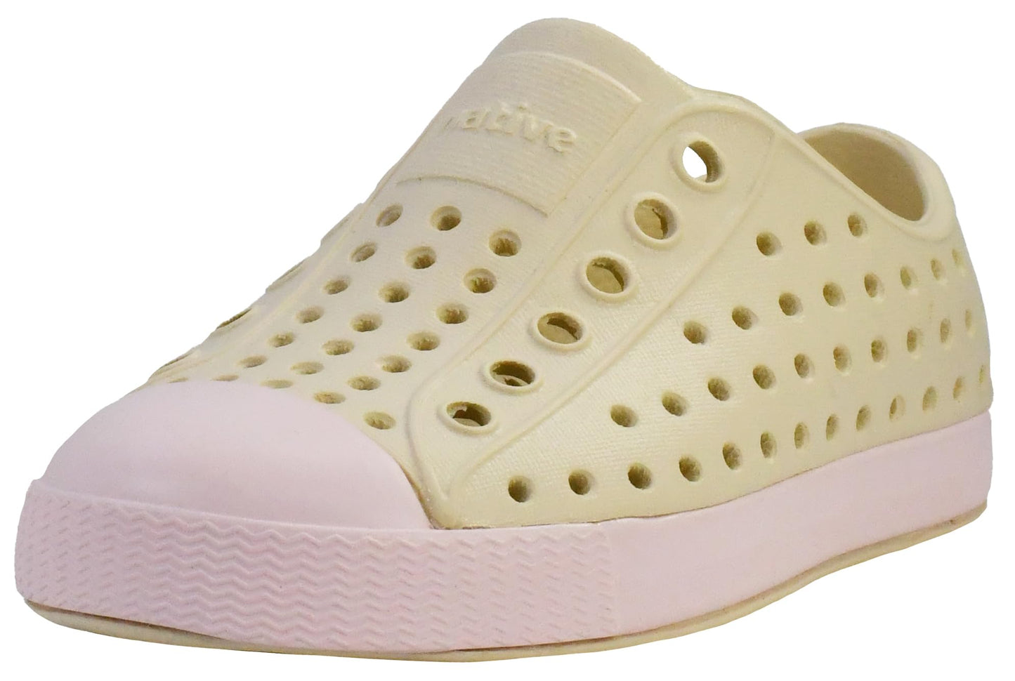 Native Shoes Unisex-Kids Jefferson Sneakers, Bone White/Milk Pink, 3 Little Kid