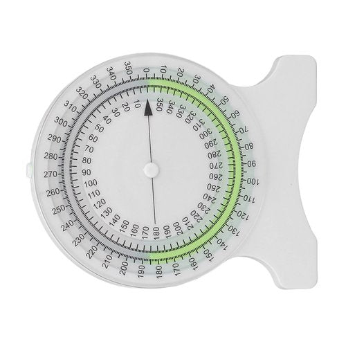 YWBL-WH Inclinometer Physical Therapy, Inclinometer for Physical Therapy, Non Leak Bubble Accurate Range of Motion Angle Finder Protractor for Students (Green)