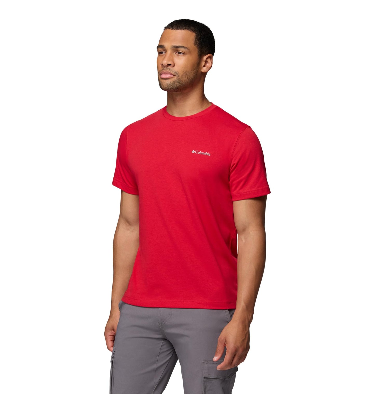 Columbia Mens Thistletown Hills Short Sleeve T-Shirt, Mountain Red, XX-Large