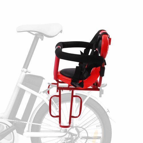 KWCWB Child Bike Seat,Back Mount Child Bike Seat Attachment,for Adult Bikes,Outdoor Bikes Seats, for Children from 1 to 6(Red)