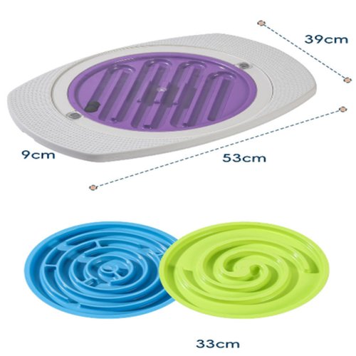 ldawu Balance Board Maze, 20 inch Labyrinth Rocking Seesaw for Core Strength & Stability, 10°-30° Tilt Non-slip Round Balancing Board for Indoor Outdoor Activity Leg Workout Max Load 220 Lbs (A)