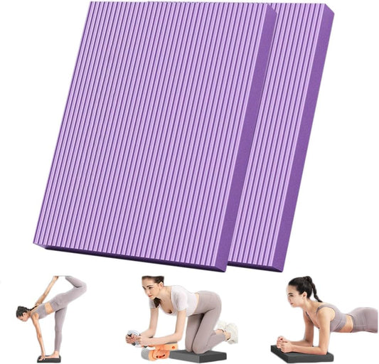 2pcs Exercise Balance Pad,Balance Mat Physical Therapy 1.5inch Thick High Resilience,Slip Resistant Foam Mat for Yoga, Pilates, Meditation，Gardening knee pads
