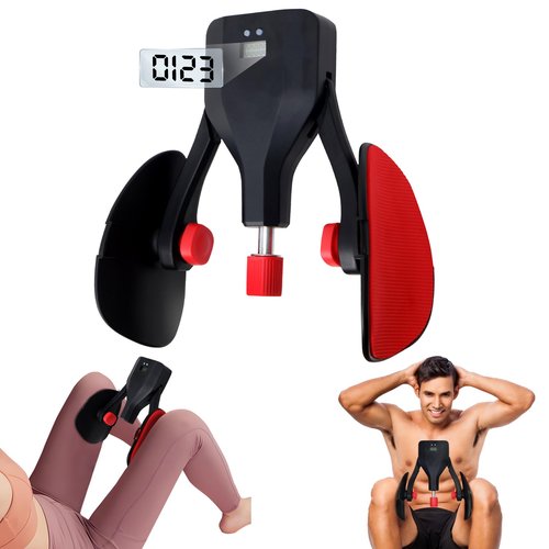 Thigh Master Thigh Trainer Hip Trainer Kegel Exerciser 77LB, Pelvic Floor Trainer with Leg Straps, Inner Thigh Exercise Workout Equipment for Home, Pelvic Floor Strengthening Device for Women Men