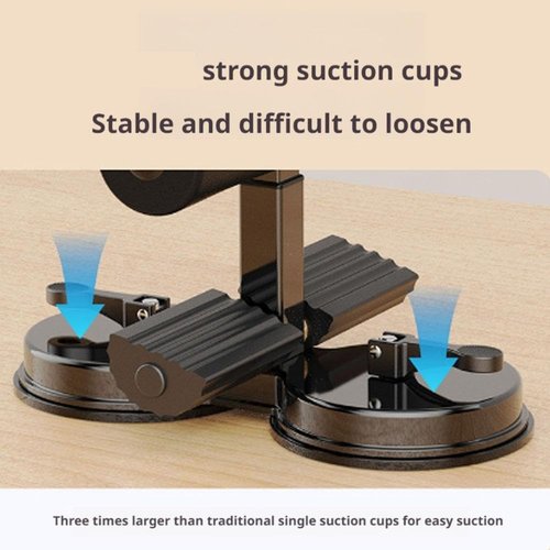 Ab Training Auxiliary Device, 2025 New Portable Adjustable Sit up Core Exercise Equipment, Three Levels of Height Adjustment, Double Suction Cups, Multi-functional Workout Ab Machine for Home Gym