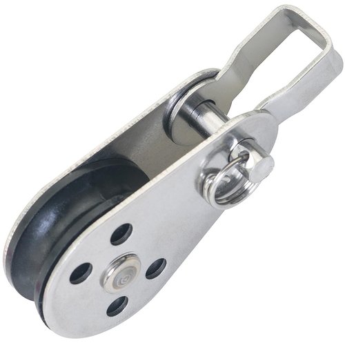 WHYHKJ 2PCS Stainless Steel Nylon Marine Pulley 25mm Rope Suspension Heavy Duty Nylon Pulley for Sailboat Yacht Marine Pulley Outdoor Camping