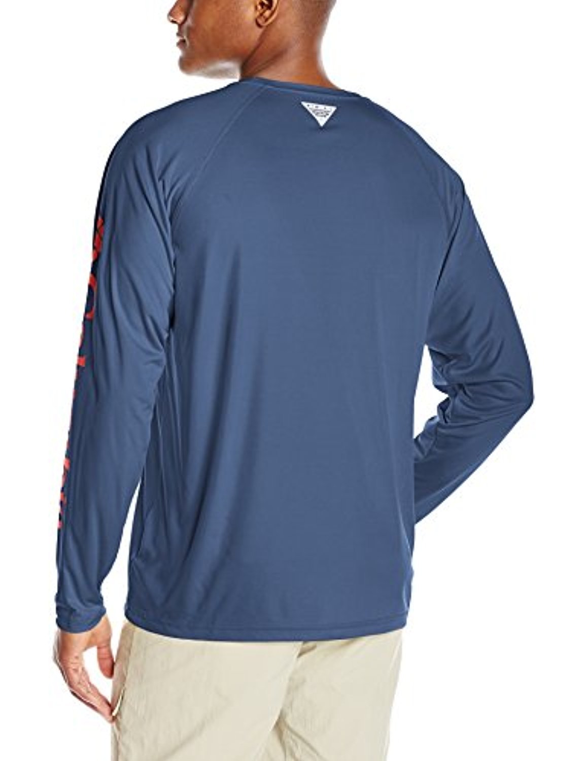 Columbia Men's Big Terminal Tackle Long Sleeve Shirt, Dark Mountain Sunset Red, 2X/Tall