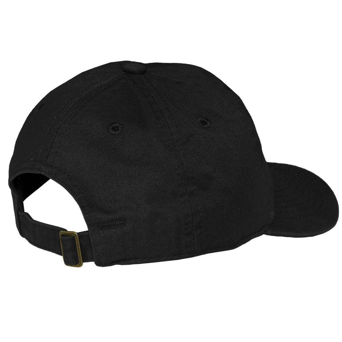 Falari Kids Boy Girl Baseball Cap Hat Washed Low Profile 100% Cotton Soft Lightweight Adjustable Size (6-9 Years, Black)