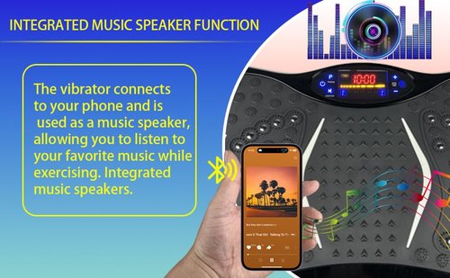 Vibration Plate Exercise Machine, 150 Speed Settings, 450 Lbs Capacity, Full Body Workout Platform