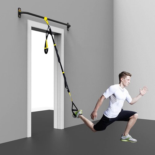 KOMFGT Wall-Mounted Fitness Horizontal Bar, Pull-up Bar for Strength Training, Suitable for Home Indoor and Outdoor Perforation Installation, Load 300kg (Steel 100cm)