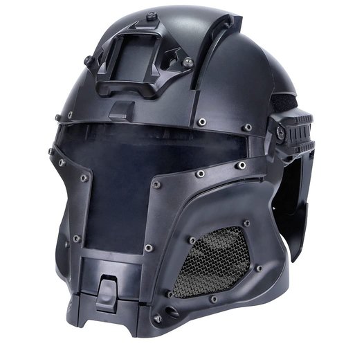 Full Face Helmet Airsoft Mask Tactical Iron Warrior Helmet Steel Mesh Paintball Wargame Protection Cosplay CS Games