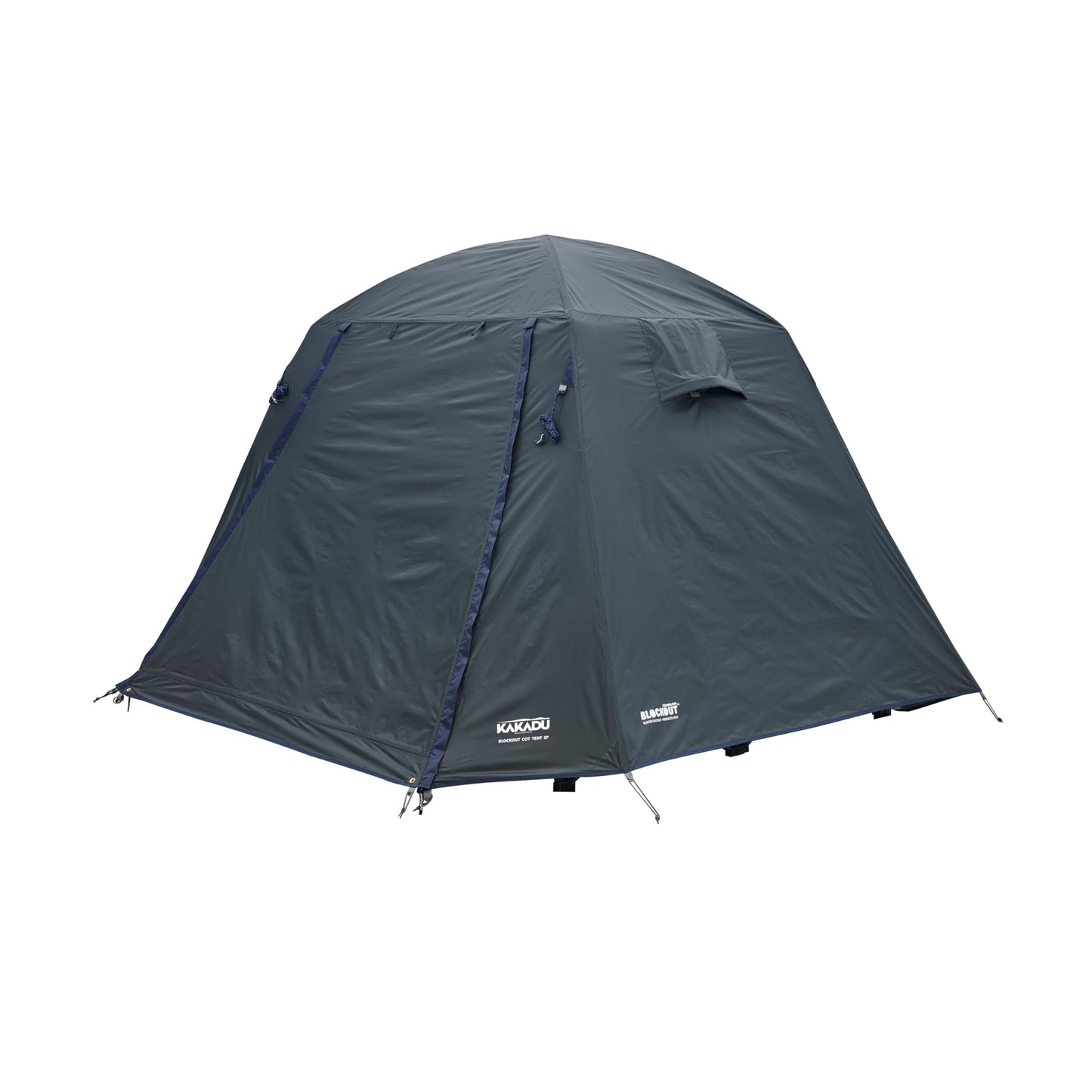 Kakadu Camping Tent Cot, 2 Person, Quick Setup, Folding, Compact, Elevated Tent with BlockOut Rain Fly, Awning Poles, Ultra-Fine Mesh Windows, and Carry Bag