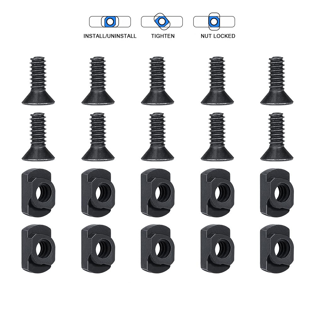 Aecktech Polymer Rail Sections,5-Slot 7-Slot 9-Slot 11-Slot 13-Slot