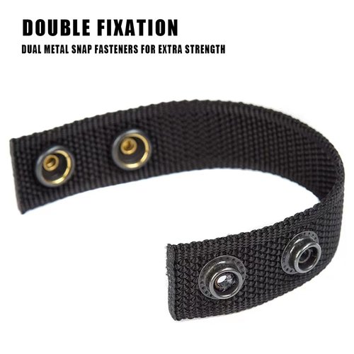 Estand Silermaer Tactical Duty Belt Keepers (2¼") - 6PCS Double Snap Security Straps + Bonus Metal Key Clip Keeper