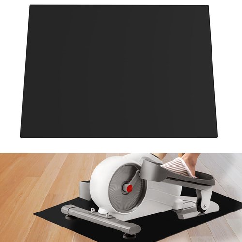 Ellipse Leg Exerciser Machine Mat, Non-Slip Workout Mat for Under Desk Ellipticals, Suitable for Electric Seated Foot Pedal Exerciser, Improves Machine Stability & Protects The Floor