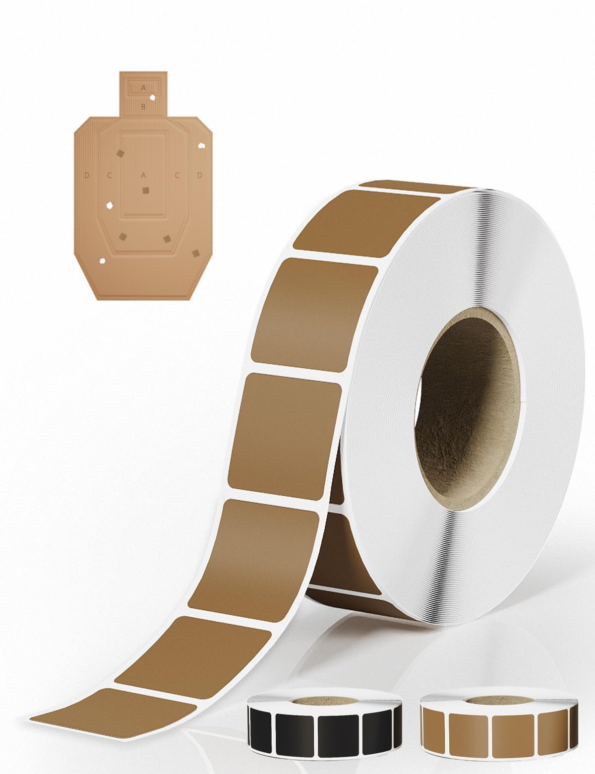 1500 PCS 1-Inch Target Pasters, Self-Adhesive Target Tape for Cardboard & Paper Silhouette Targets, Perfect for USPSA, IPSC, IDPA, and Shooting Practice