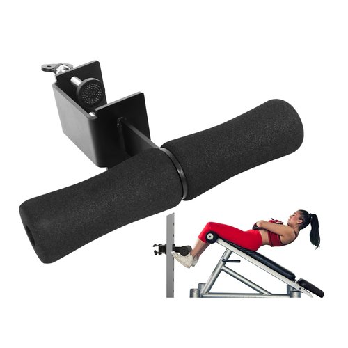 Nordic Curl Squat Rack Attachment: Leg Extension Attachment for Nordic Hamstring Curl, Sit-ups, Bulgarian Split Squat & Ab Workout for Gym Home