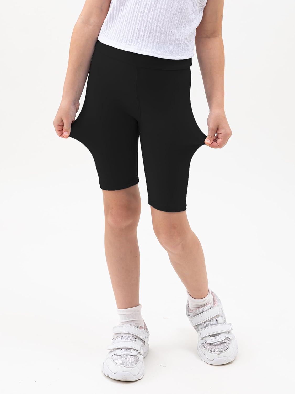 10 Pack Girls Bike Shorts 2.36” High Waisted Black Yoga Shorts for Toddler Girls Running Dance Jumping Sports Cheer