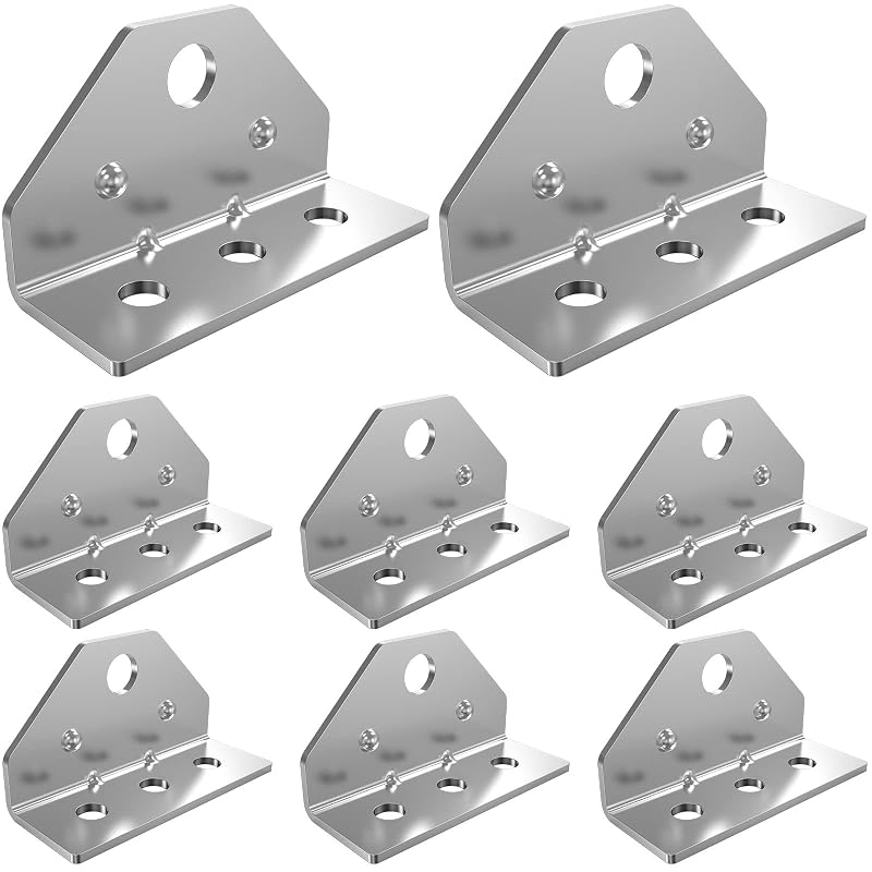 8 PCS Boat Trailer Top Angle Swivel Bracket Set - 3mm Thick, Galvanized