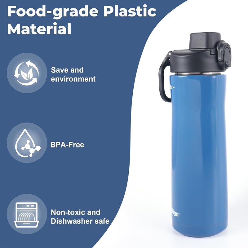 2 Pack Water Bottle Lids Replacement for Contigo 20oz 24oz 32oz – Leak-Proof, Dishwasher Safe