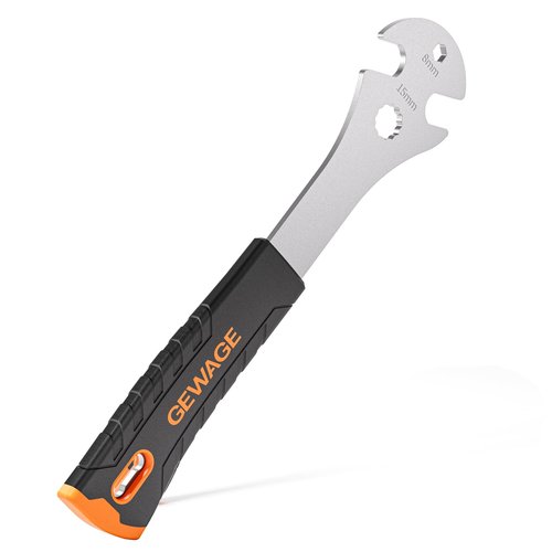 Bike Bicycle Pedal Wrench - Bicycle Pedal Removal Tool With Extra Long Handle-Pedal Spanner Double Wrench For Mountain Road Bike