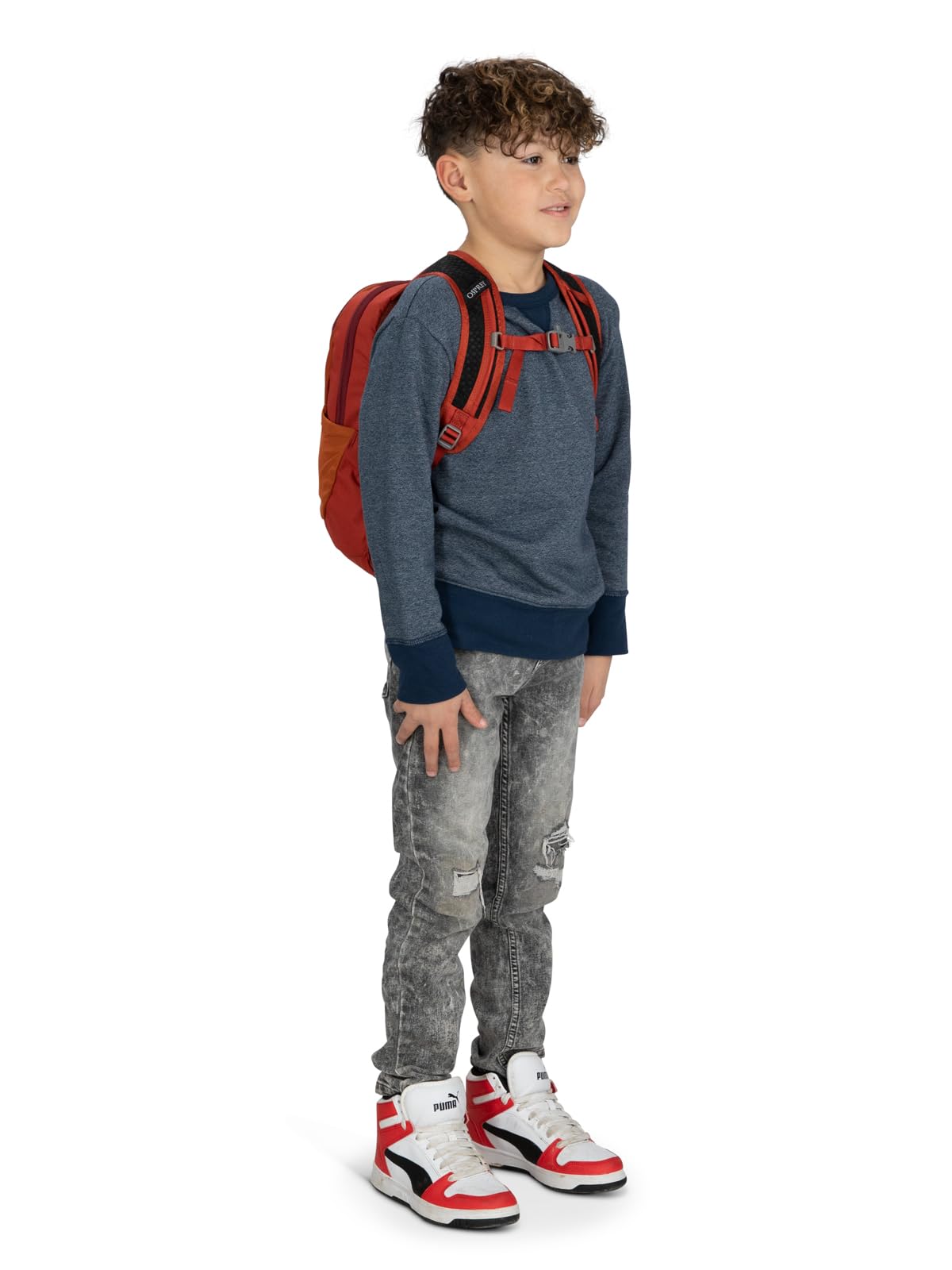 Osprey Daylite Jr. Kids' Commuter Backpack, Orange Dawn/Bazan