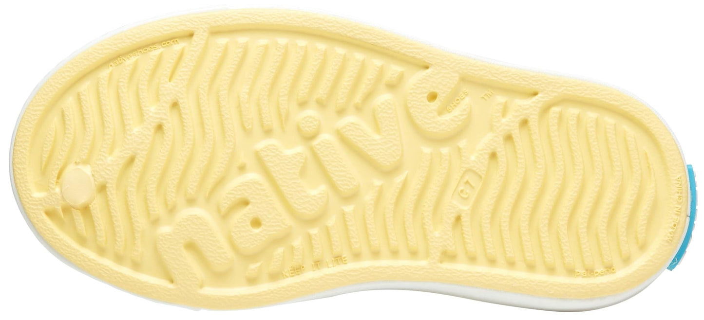 Native Shoes Unisex-Kids Jefferson Sneakers, Gone Bananas Yellow/Shell White, 6 Big Kid