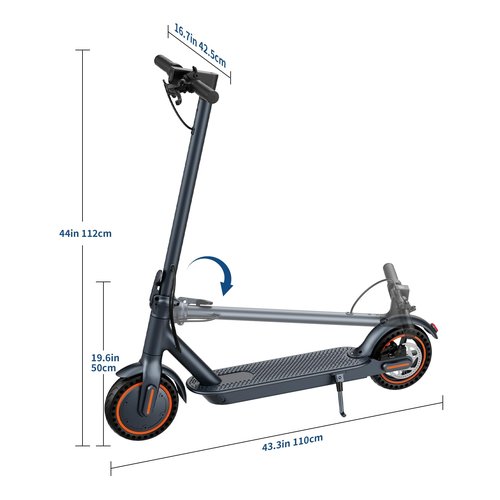 Electric Scooter - 350W Motor, Up to 19-21MPH / 18-21 Miles Range, 8.5" Flat-Free Tires, 264LB Load, Folding Commuter Escooter with Cruise Control, UL-2272 Certified, App Control