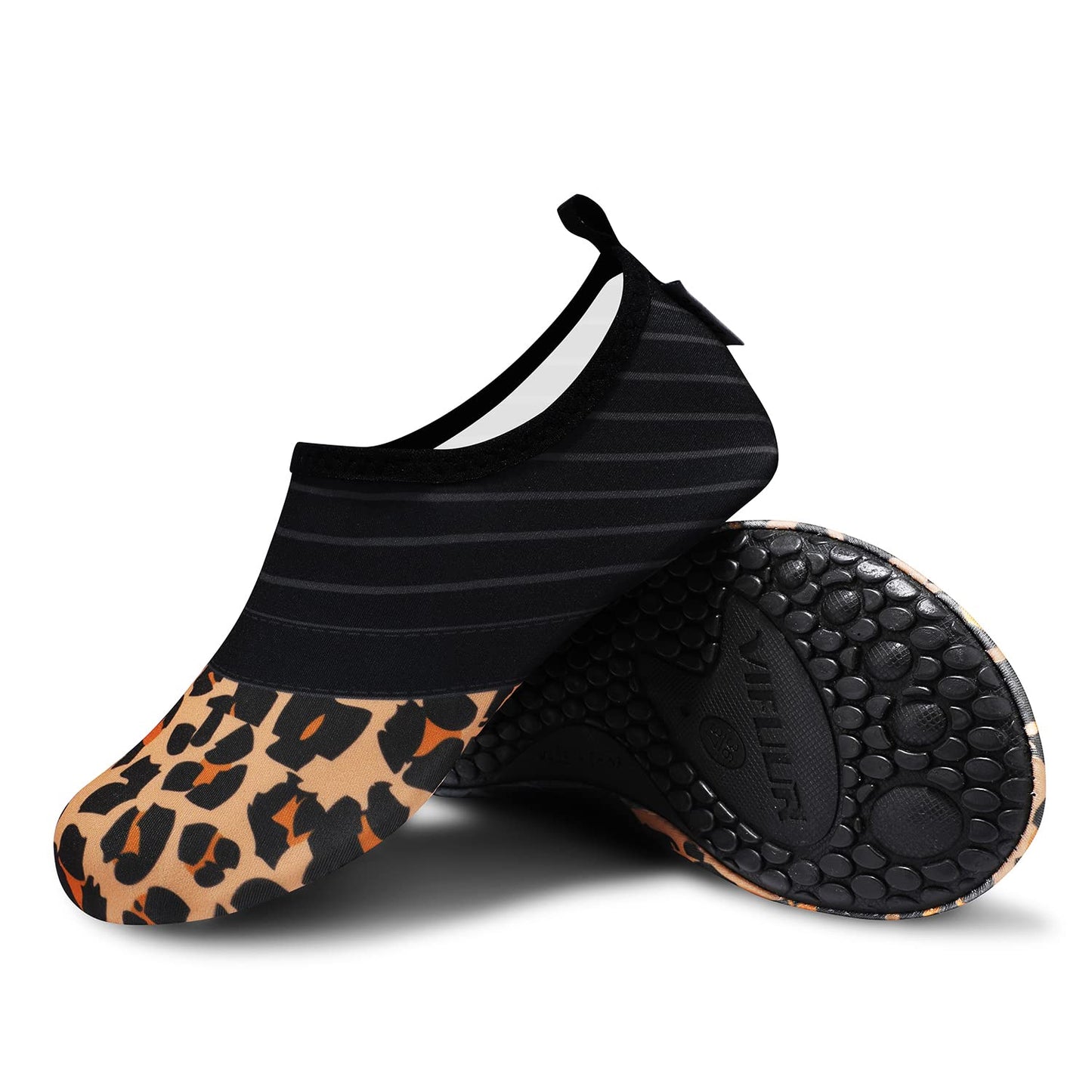 VIFUUR Water Sports Unisex Shoes Splice Orange Leopard - 9-10 W US / 7.5-8.5 M US (40-41)