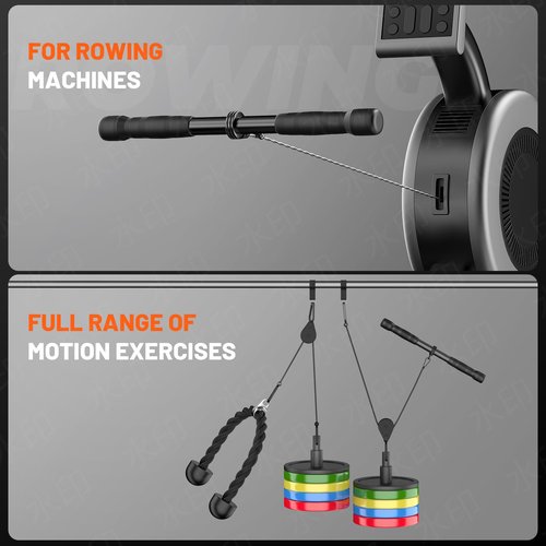 JOTUPLUN Cable Machine Attachment for Home Gym, Tricep Press LAT Pull Down Attachment, Tricep Press Down Cable Accessories for Weight Fitness Multiple Options