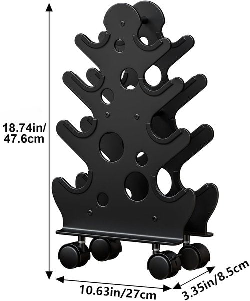 Chinpakden Dumbbell Rack Stand with Wheels - A-Frame Weight Rack(Dumbbells Not Included), Dumbbell Storage Rack Weight Holder Dumbbell Holder for Home Gym Space Saver.
