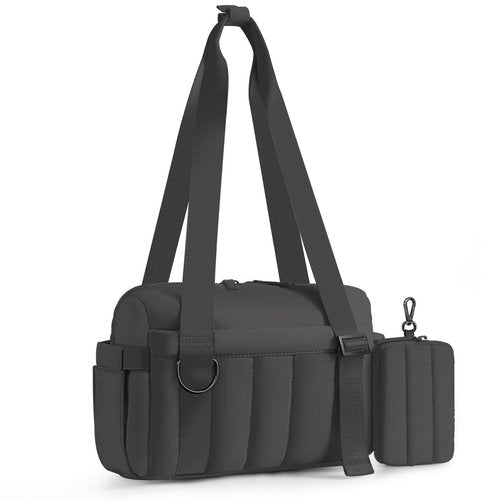 Cysiyu Mini Gym Bag for Women Girls Small Gym Bag with Wet Compartment and Coin Wallet, Puffer Mini Duffle Bag for Workout, Travel, Sport