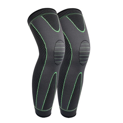 GOOHOCHY Multi Function Nylon Knee Sleeve Breathable for Fitness Non Slip Compression Support for Running Basketball Cycling and More