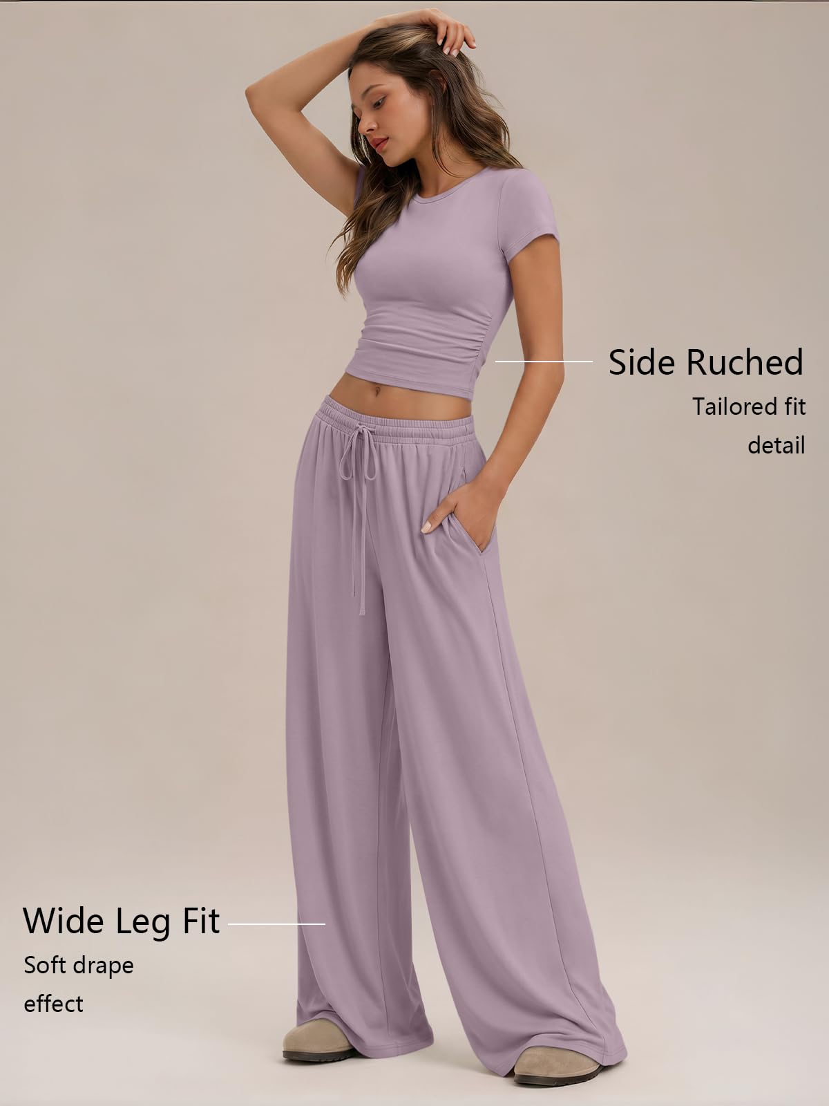 Trendy Queen Womens 2 Two Piece Set 2026 Summer Workout Vacation Gym Clothes Spring Fashion Lounge Matching Airport Travel Outfit Resort Wear Fitness Athleisure Clothing