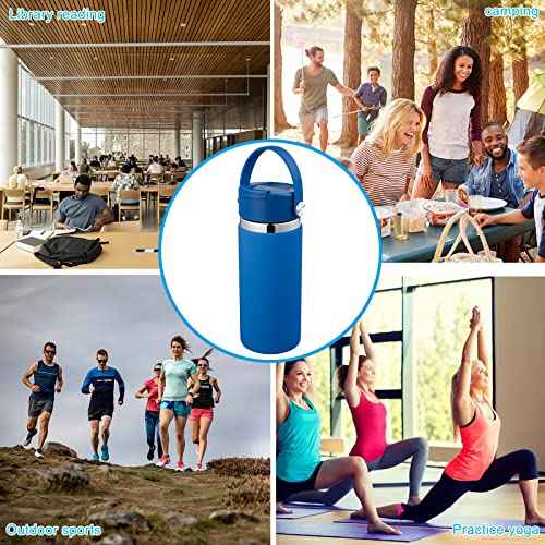 Lid Compatible with Hydro Flask 12 16 18 20 32 40 OZ Wide Mouth, Flip Lid Replacement Lids with Flex Strap Handle, Leak-Proof Flask Cap for Hydro Flask Coffee Mug