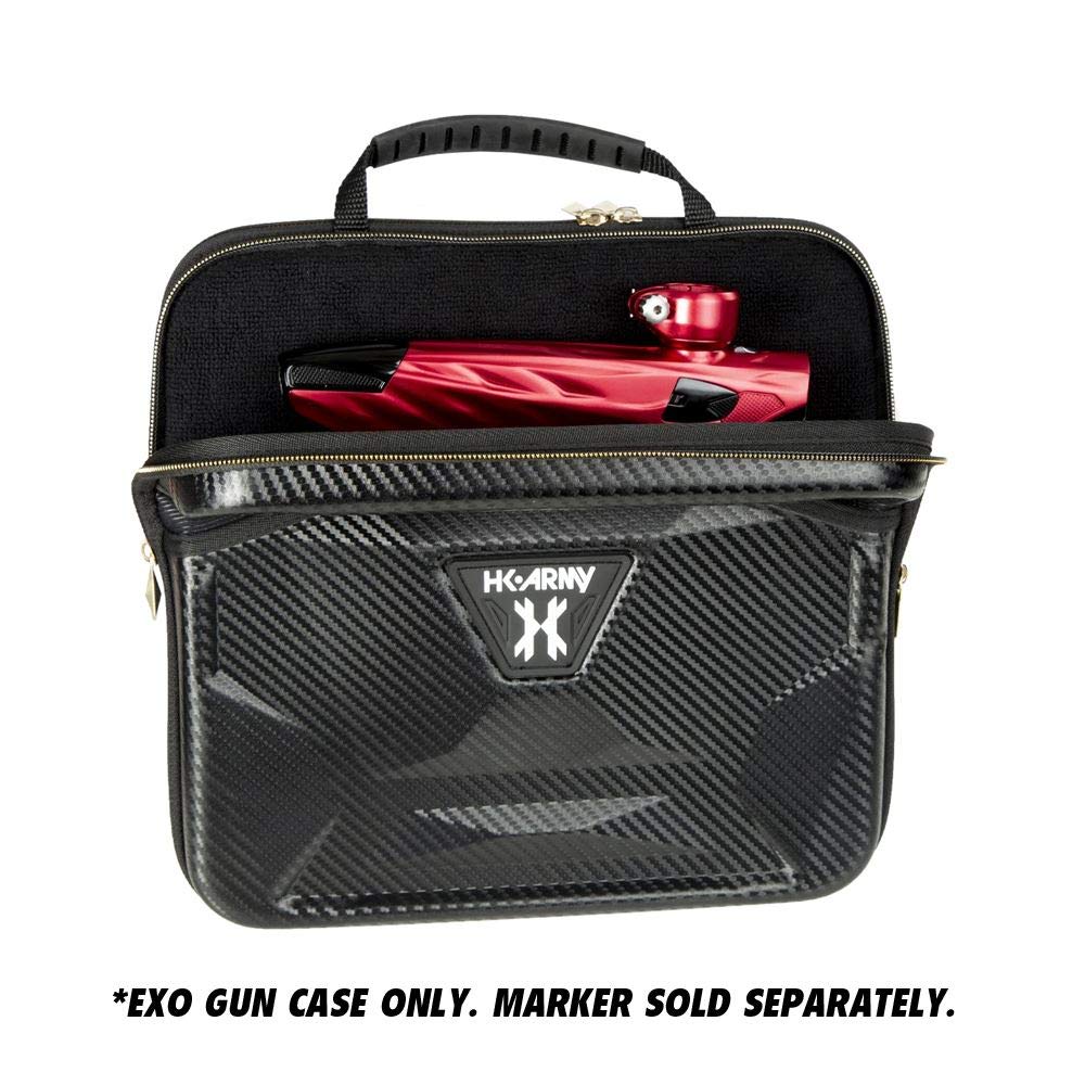 HK Army Exo Paintball Marker Gun Case - Black Carbon Fiber