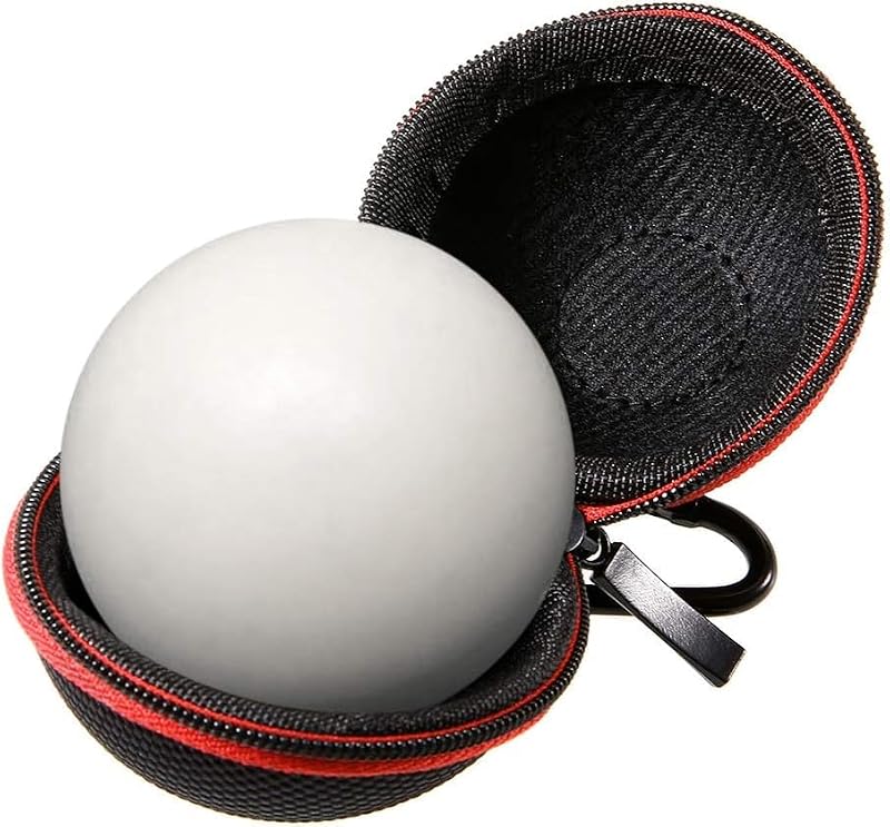Billiard Cue Ball Holder Case with Zipper & Carabiner for 2.2 Inch Balls