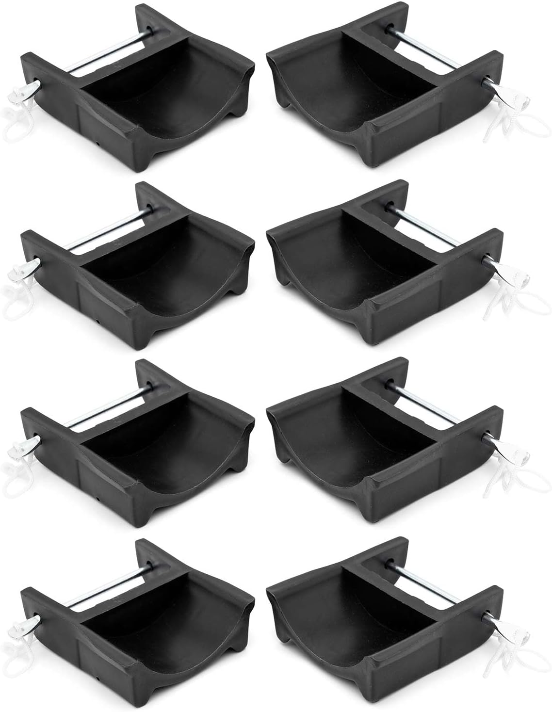 Jeffers Equine Plastic Training Jump Cups for Horses with Pins, Black – Heavy Duty Horse Jump Cups for Training, Arena Obstacles, Hunter Jumper, Equestrian Equipment, Riding Accessories, Pair, 2 Pack