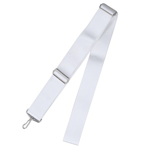 Tennis Net Center Strap, Adjustable Height Tennis Net Straps Portable Tennis Accessories with Stainless Steel Buckle White, Portable Tennis Accessories for Driveway Sports Training Contest Equipment