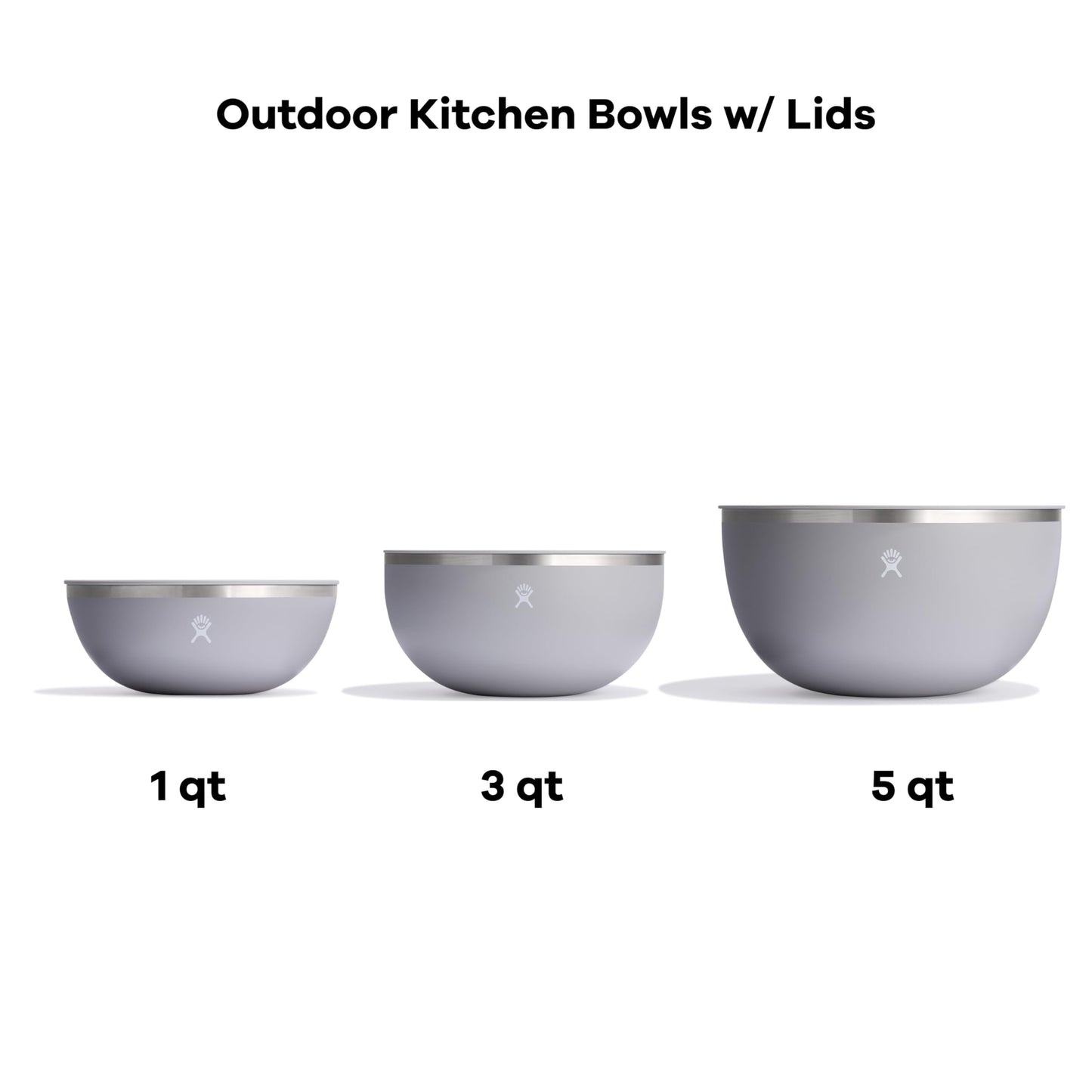 Hydro Flask 3 Quart Stainless Steel Reusable Food Bowl Outdoor Kitchen Camping Insulated Dinnerware Cookware Baltic- Dishwasher Safe, BPA-Free, Non-Toxic