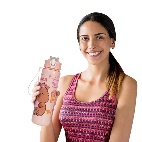 Gifts Capybara Tumbler Cute Thermo for Girls, Teens, Women, 700ml Capybara Drinking Bottle with Straw Travel Water Cup Large Capacity Kawaii Water Bottle for Outdoor Activities