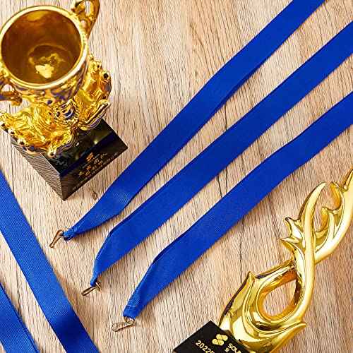 30 Pieces Award Ribbon Medal Ribbons Neck Ribbons for Medals Flat Medal Lanyards Ribbon Lanyard with Snap Clips for Competitions Sports Meeting Party Student Awards