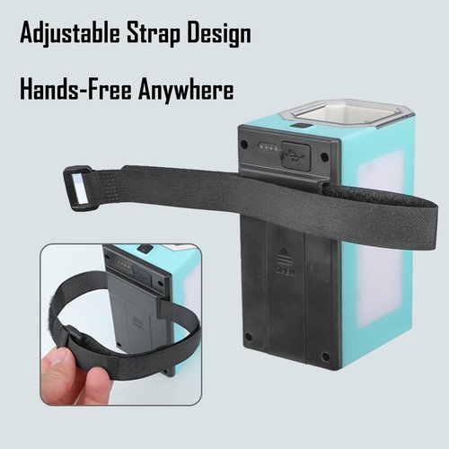 Eupheng Fishing Lure Glow UV Light UV Bait Light for Night Fishing, Jig Saltwater, Ice Fishing, Hands-Free Strap, Waterproof UV Lamp for Various Luminous Lures
