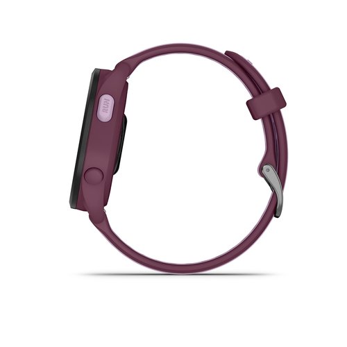 Garmin Forerunner 165 Music GPS Running Smartwatch, Fitness Tracker Smart Watch for Men and Women Bundle with Accessories - Berry/Lilac