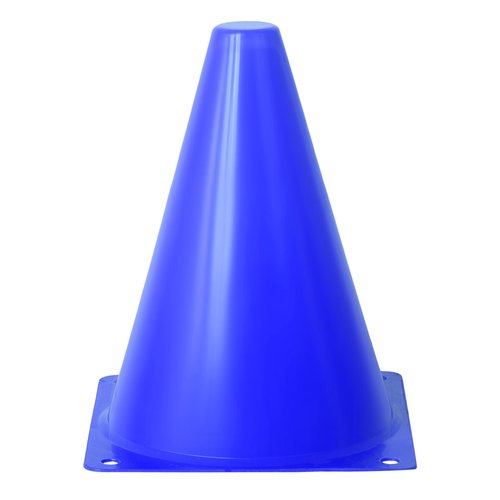 Athllete Unisex Sport Cones, 7" Blue Plastic Training Cones for Soccer, Football (15 Pack)
