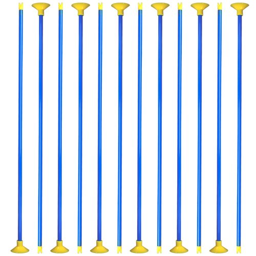 Motroce 12 PCS Play Replacement Suction Cup Arrows, 16.54 Inch Toy Replacement Arrows with Suction Cups for Kids Toy Bow (Blue)