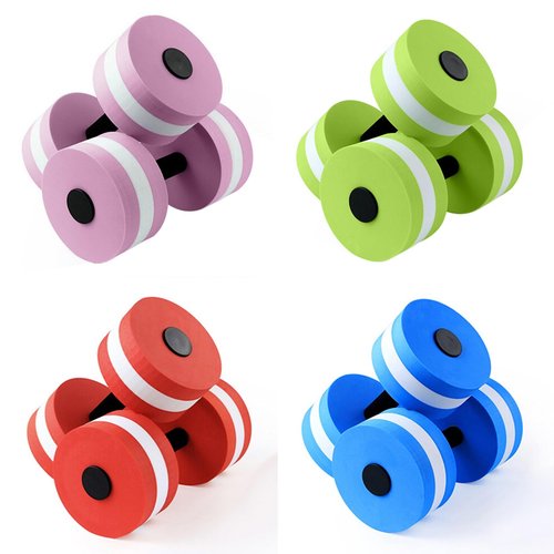 qorkhogr Water Weights Exercise Dumbells, Water Weights Pool Exercise Dumbbells, Aerobic Foam Dumbbell Pool Resistance for Aerobics Weight Loss Red